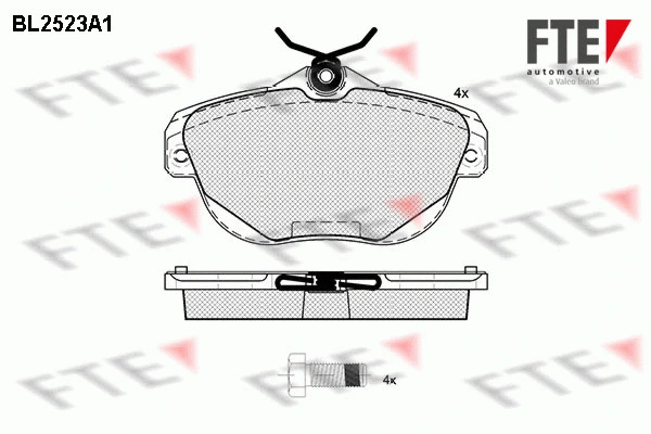 Brake Pad Set, disc brake (BL2523A1)