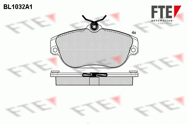 Brake Pad Set, disc brake (BL1032A1)