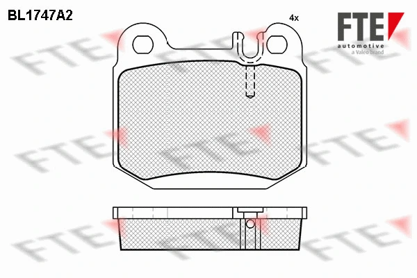 Brake Pad Set, disc brake (BL1747A2)