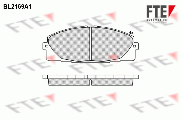 Brake Pad Set, disc brake (BL2169A1)