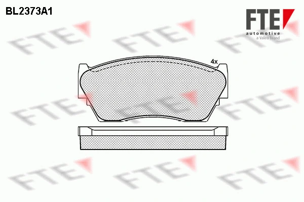 Brake Pad Set, disc brake (BL2373A1)