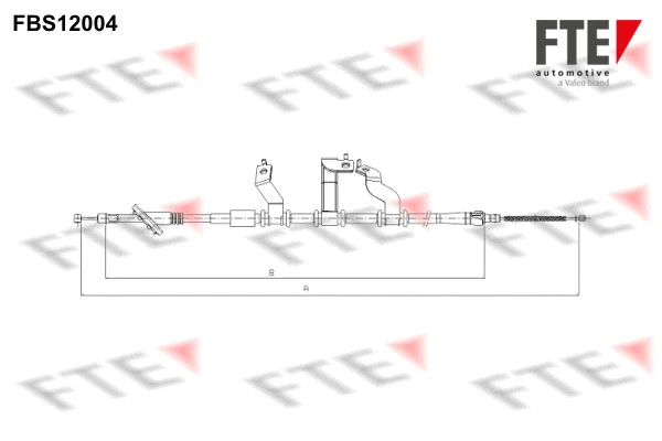 Cable Pull, parking brake (FBS12004)