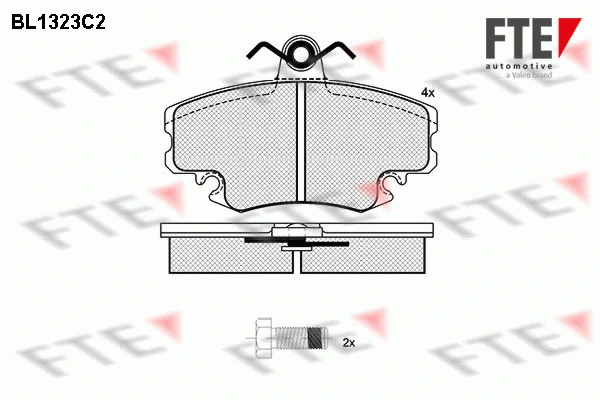 Brake Pad Set, disc brake (BL1323C2)