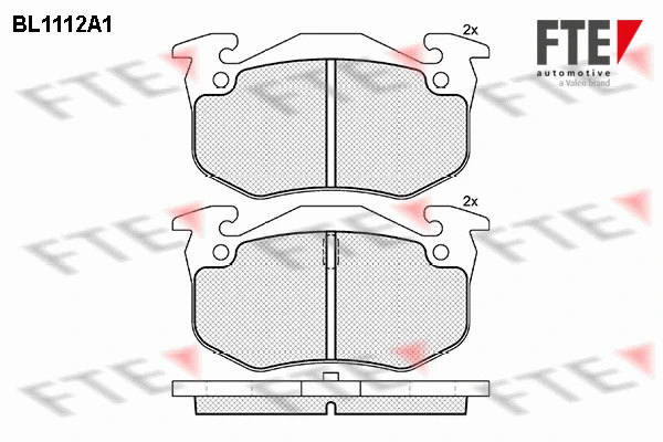 Brake Pad Set, disc brake (BL1112A1)