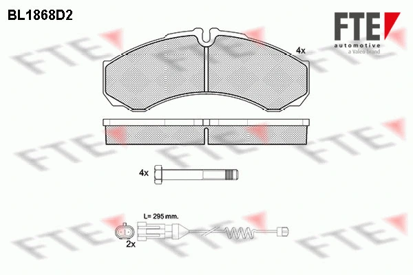 Brake Pad Set, disc brake (BL1868D2)