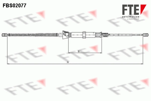 Cable Pull, parking brake (FBS02077)