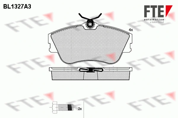 Brake Pad Set, disc brake (BL1327A3)