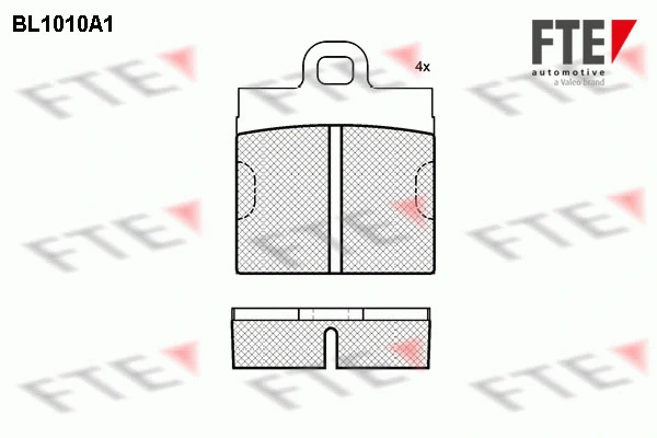 Brake Pad Set, disc brake (BL1010A1)