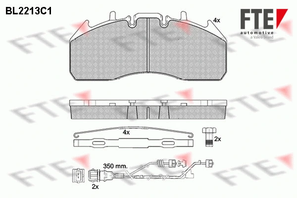 Brake Pad Set, disc brake (BL2213C1)