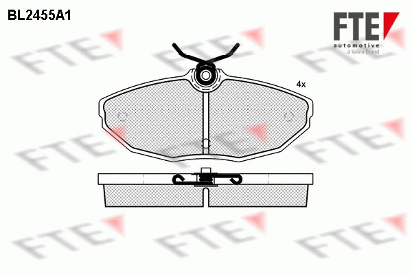 Brake Pad Set, disc brake (BL2455A1)