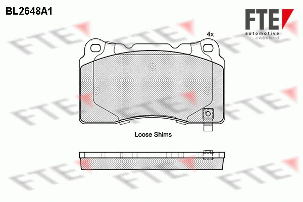 Brake Pad Set, disc brake (BL2648A1)