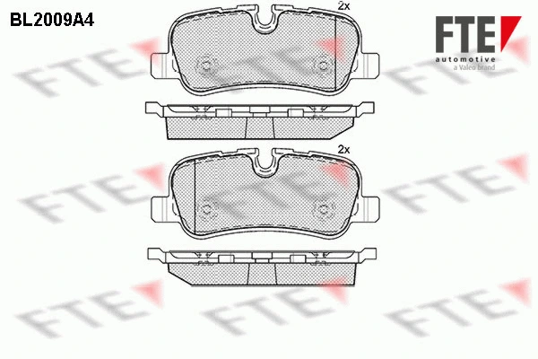Brake Pad Set, disc brake (BL2009A4)