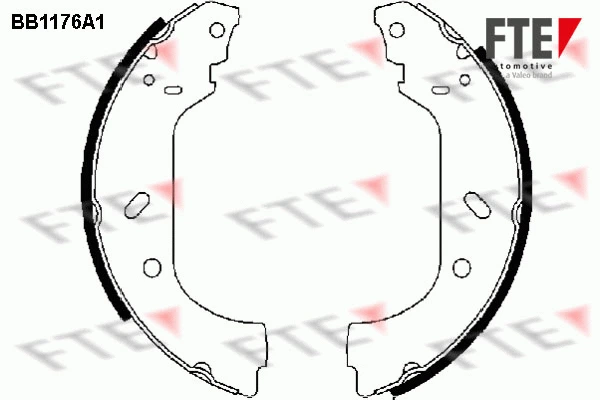 Brake Shoe Set (BB1176A1)