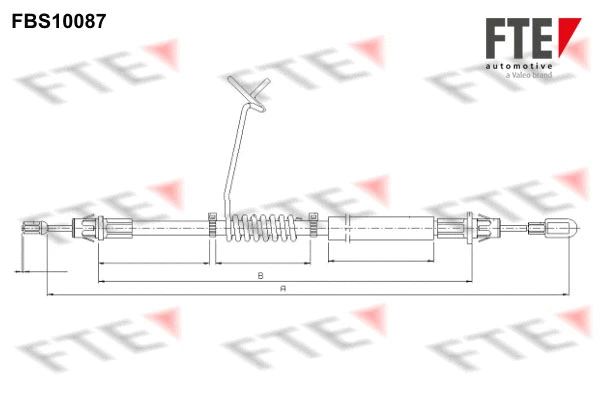 Cable Pull, parking brake (FBS10087)