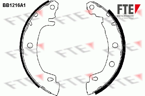 Brake Shoe Set (BB1216A1)