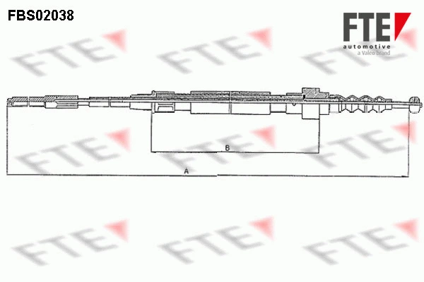 Cable Pull, parking brake (FBS02038)
