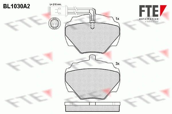 Brake Pad Set, disc brake (9010012)
