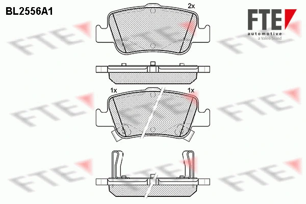 Brake Pad Set, disc brake (BL2556A1)