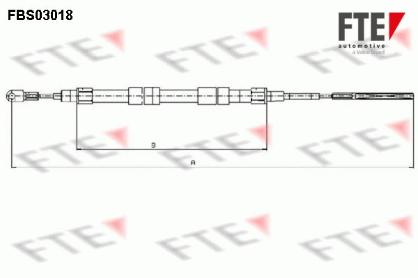 Cable Pull, parking brake (FBS03018)