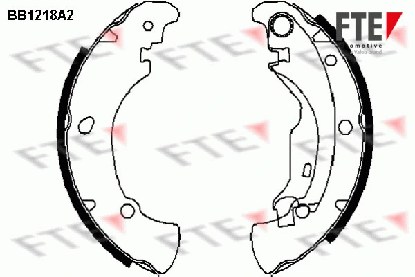 Brake Shoe Set (BB1218A2)