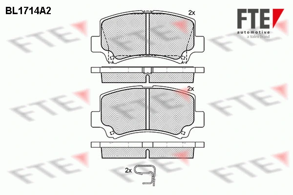 Brake Pad Set, disc brake (BL1714A2)