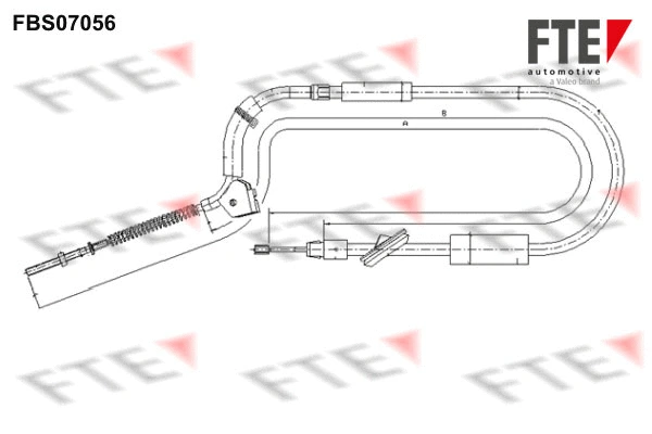 Cable Pull, parking brake (FBS07056)