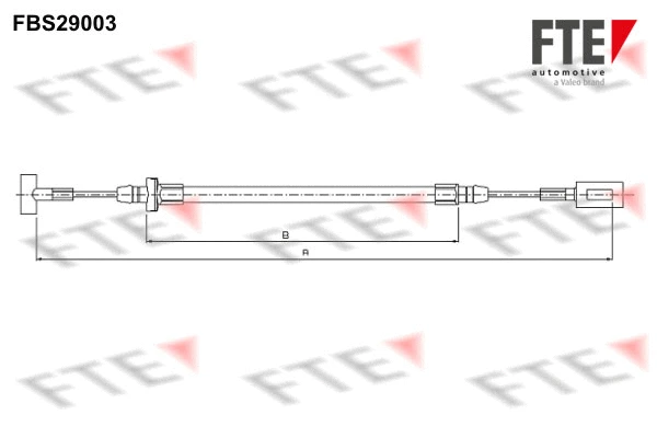 Cable Pull, parking brake (FBS29003)