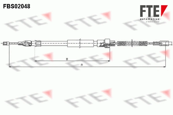 Cable Pull, parking brake (FBS02048)