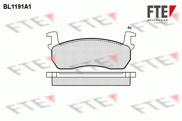 Brake Pad Set, disc brake (BL1191A1)