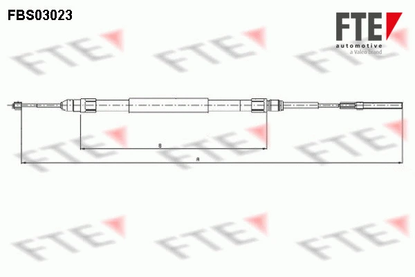 Cable Pull, parking brake (FBS03023)
