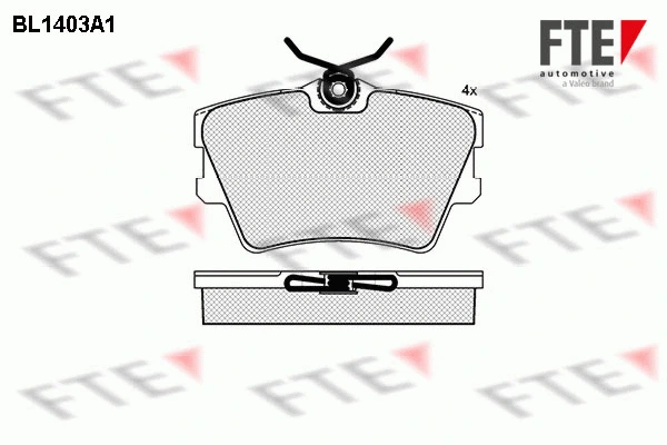 Brake Pad Set, disc brake (9010174)