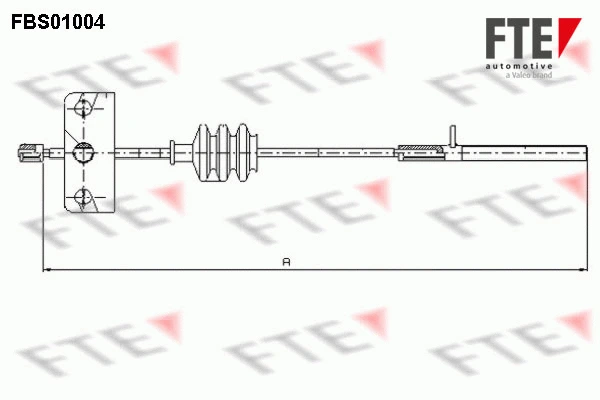 Cable Pull, parking brake (FBS01004)