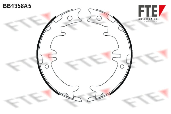 Brake Shoe Set, parking brake (BB1358A5)
