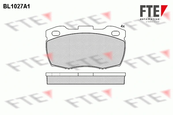 Brake Pad Set, disc brake (BL1027A1)