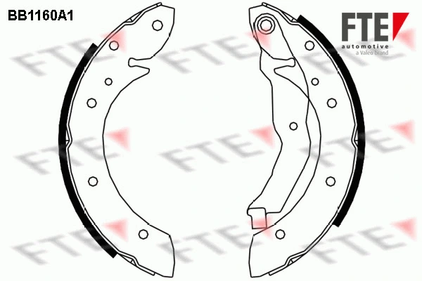 Brake Shoe Set (BB1160A1)