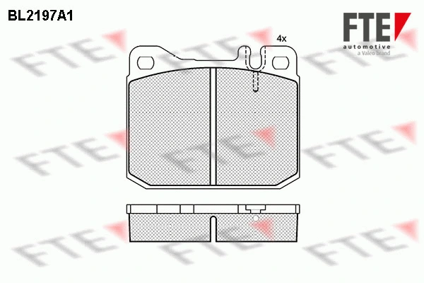 Brake Pad Set, disc brake (BL2197A1)