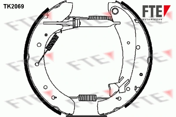 Brake Shoe Set (TK2069)