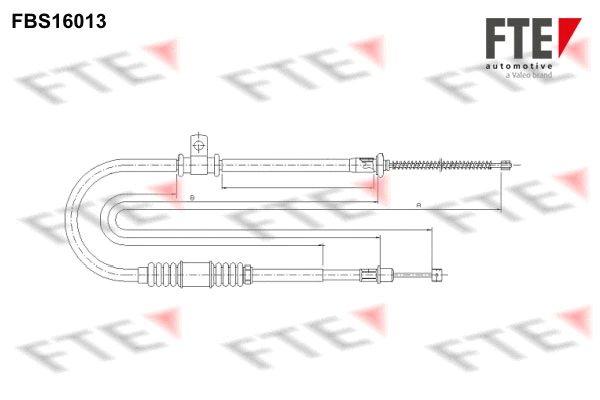 Cable Pull, parking brake (FBS16013)