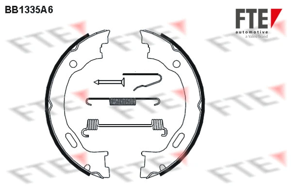 Brake Shoe Set, parking brake (BB1335A6)