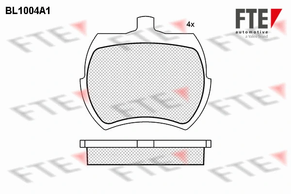 Brake Pad Set, disc brake (BL1004A1)