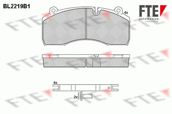 Brake Pad Set, disc brake (BL2219B1)