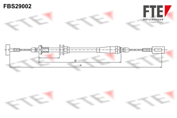 Cable Pull, parking brake (FBS29002)