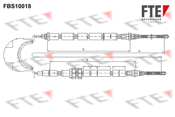 Cable Pull, parking brake (FBS10018)