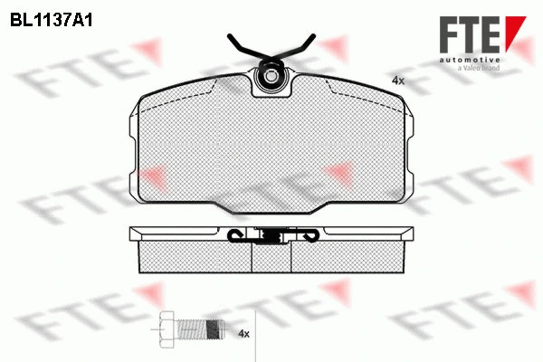 Brake Pad Set, disc brake (BL1137A1)