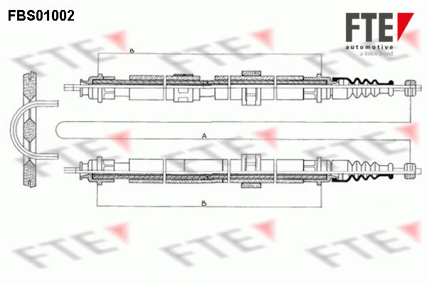 Cable Pull, parking brake (FBS01002)