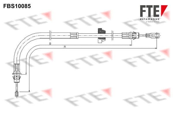 Cable Pull, parking brake (FBS10085)