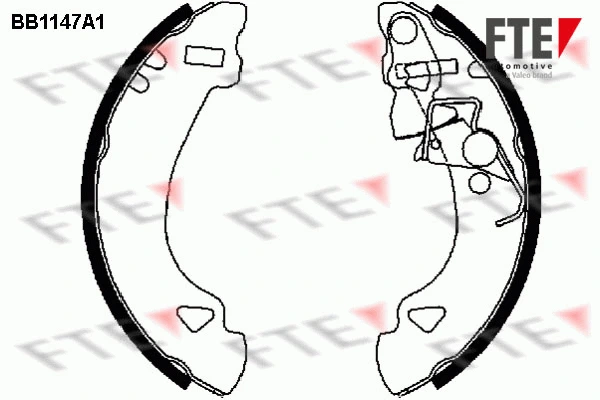 Brake Shoe Set (BB1147A1)