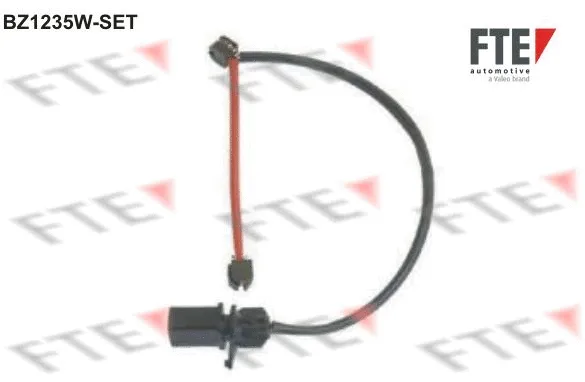 Warning Contact, brake pad wear (BZ1235W-SET)