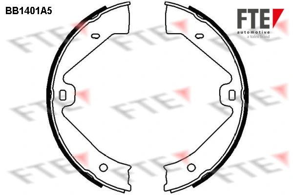 Brake Shoe Set, parking brake (BB1401A5)