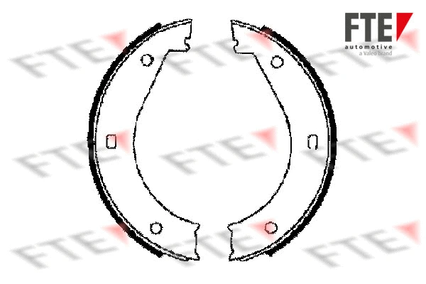 Brake Shoe Set, parking brake (BB1064A5)